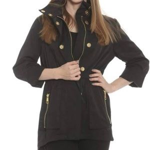 Black rain jacket